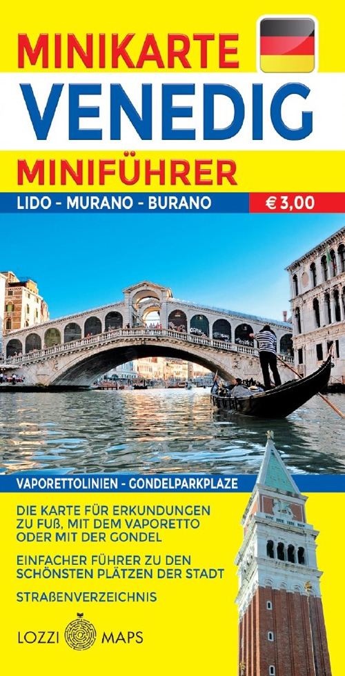 Venezia. Miniguida e minimappa. Ediz. tedesca