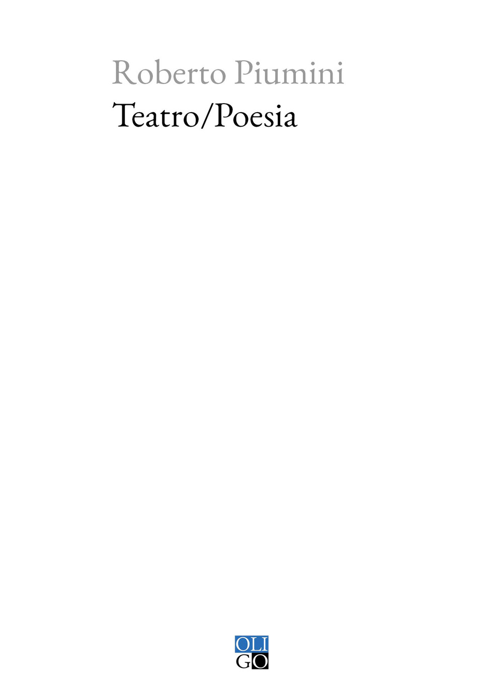 Teatro/poesia