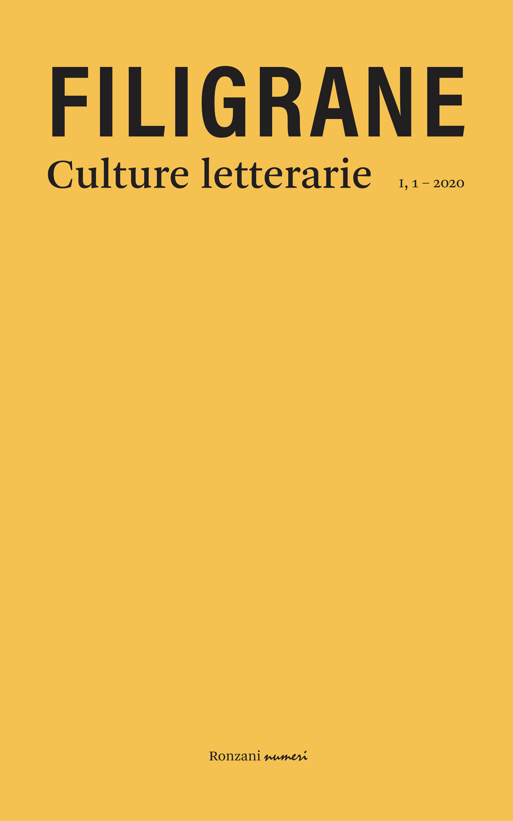 Filigrane. Culture letterarie (2020). Nuova ediz.. Vol. 1: Dialetti in poesia
