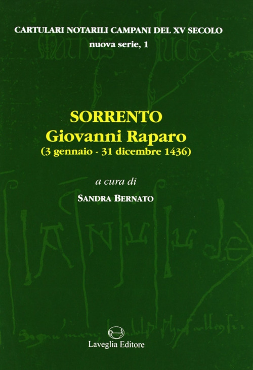 Sorrento: Giovanni Raparo (3 gennaio-31 dicembre 1436)