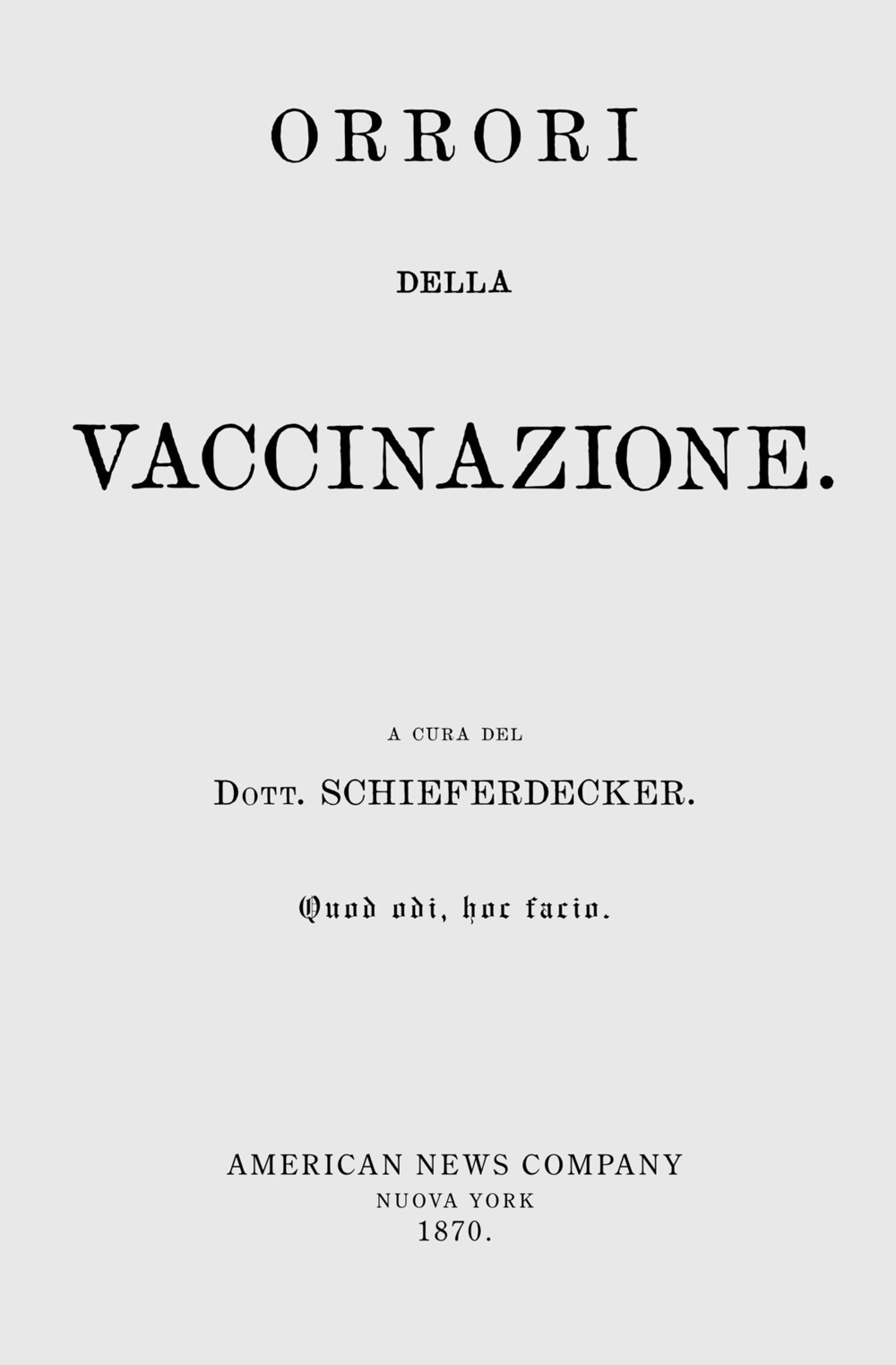 «Orrori della vaccinazione». Il dibattito vaccini sì, vaccini no, vaccini boh, non è cosa di oggi. Ecco che cosa ne pensavano nel 1870. Con espansione online