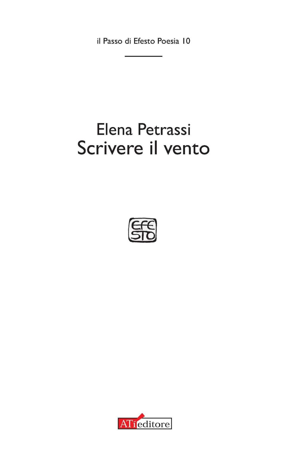 Scrivere il vento