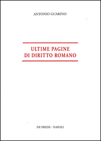 Ultime pagine di diritto romano