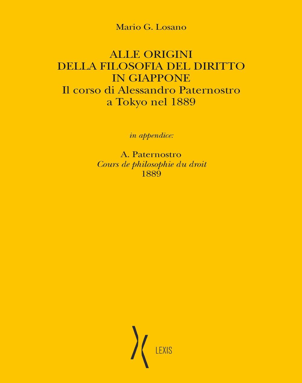 Alle origini della filosofia del diritto in Giappone. Il corso di Alessandro Paternostro a Tokyo nel 1889