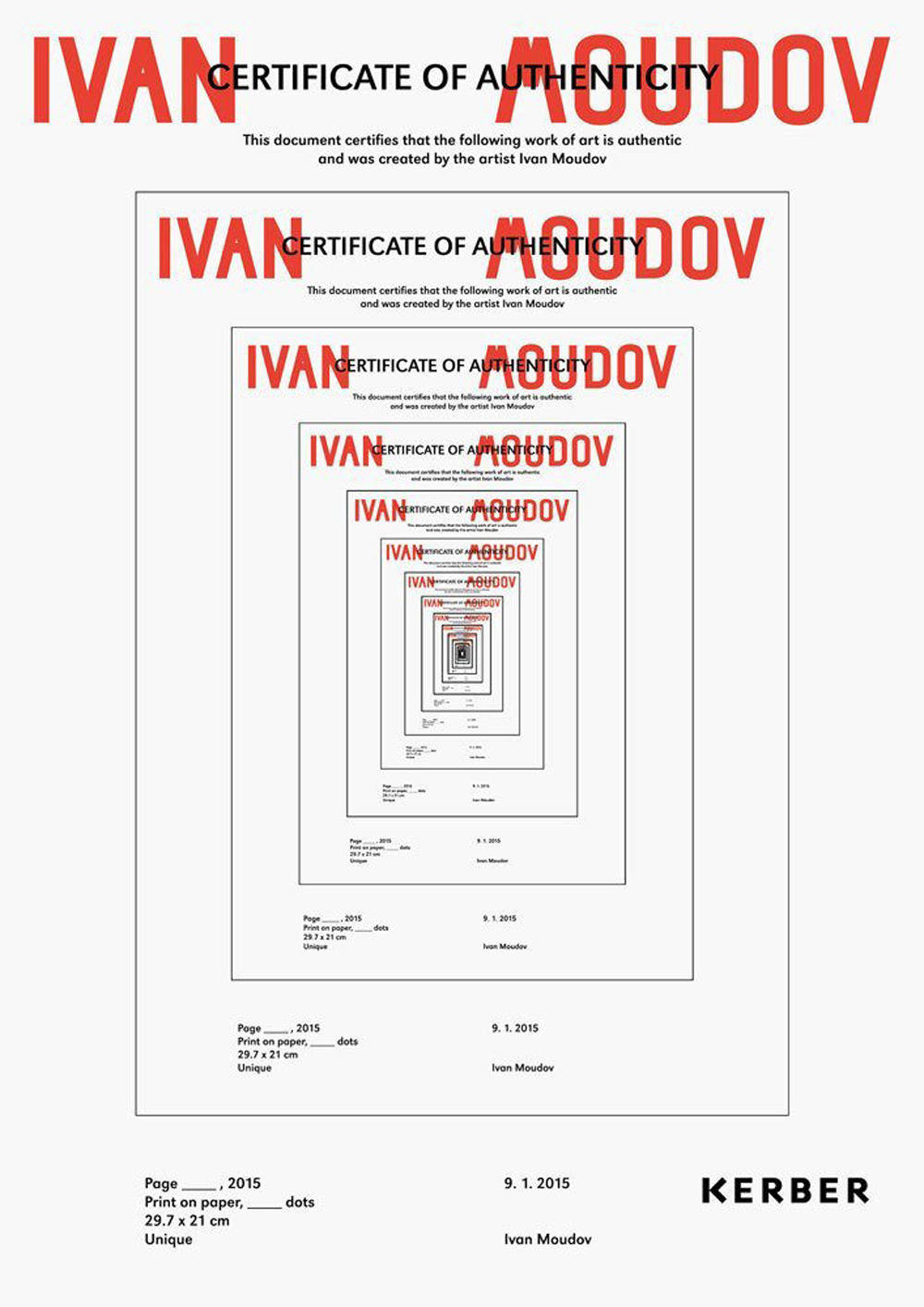 Certificate of authenticity. Ediz. illustrata