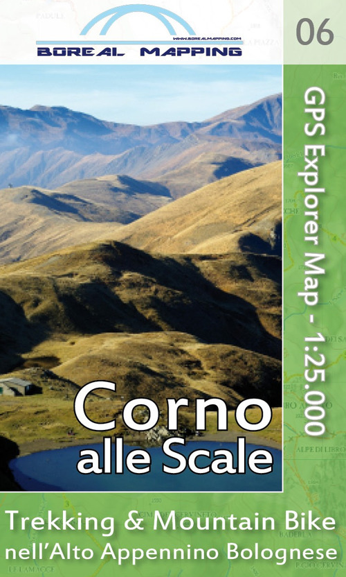 Corno alle Scale. Trekking & Mountain Bike nell'alto Appennino bolognese. Carta topografica per escursionisti 1:25.000. Ediz. ampliata