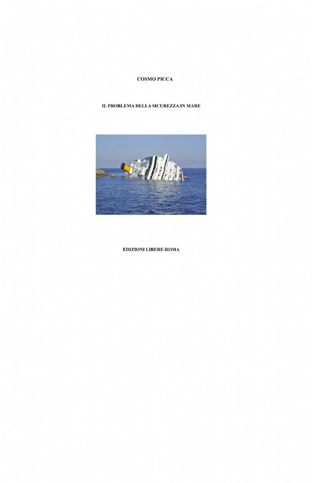 Il problema della sicurezza in mare