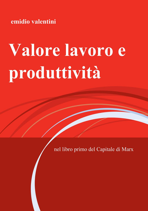 Valore lavoro e produttività. Nel libro primo del Capitale di Marx