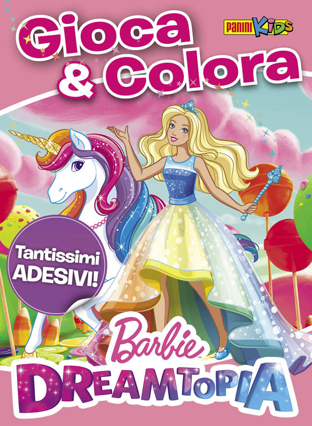 Barbie Dreamtopia. Attacca & colora. Con adesivi. Ediz. a colori