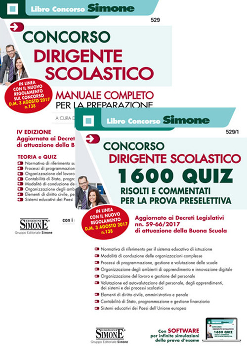 Concorso 2425 dirigenti scolastici. Kit completo