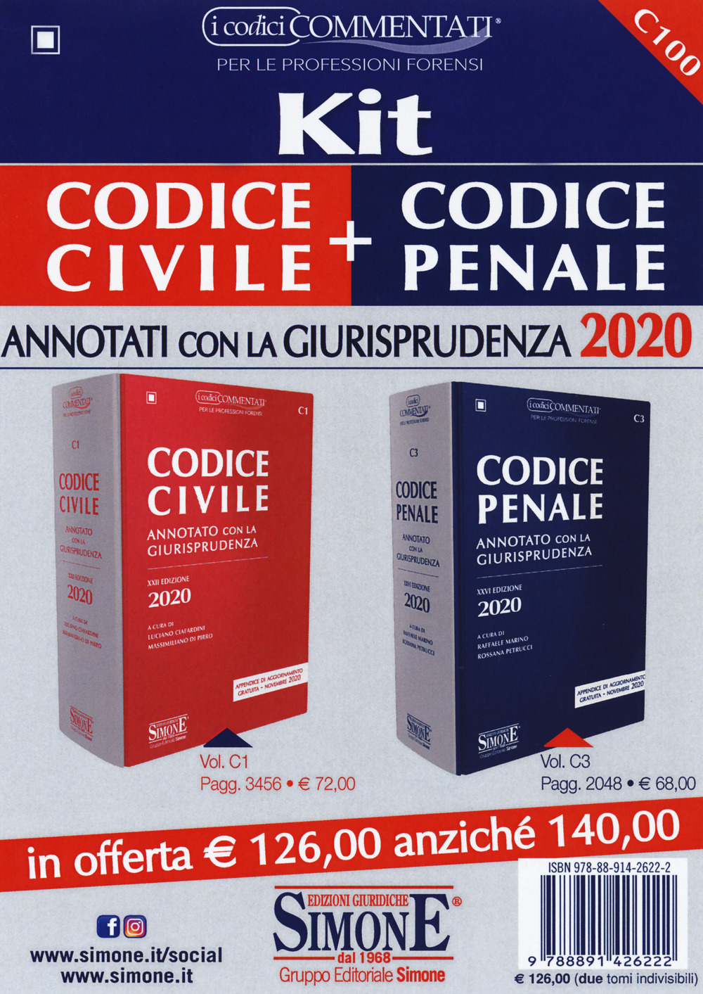 Kit Codice civile+Codice penale. Annotati con la giurisprudenza