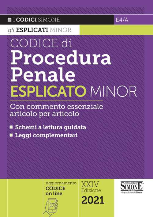 Codice di procedura penale. Esplicato minor