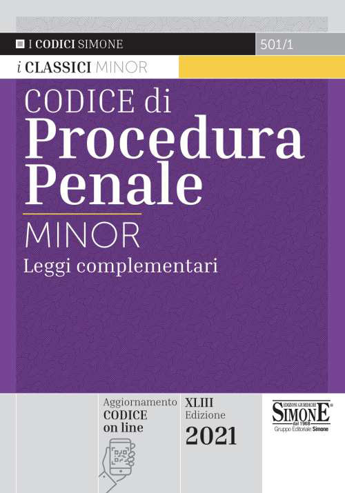 Codice di procedura penale e leggi complementari. Ediz. minor