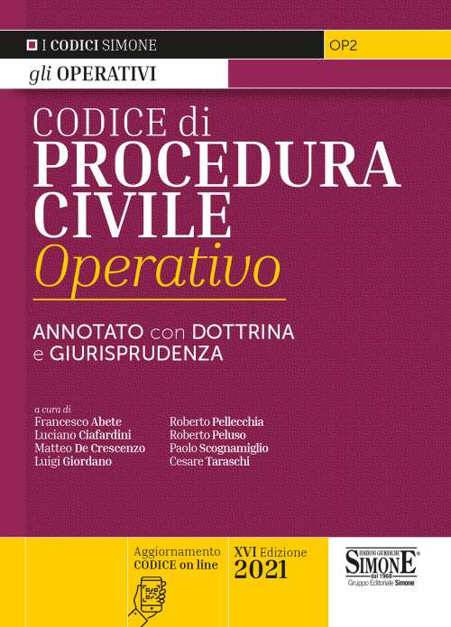 Codice di procedura civile operativo. Annotato con dottrina e giurisprudenza. Con espansione online