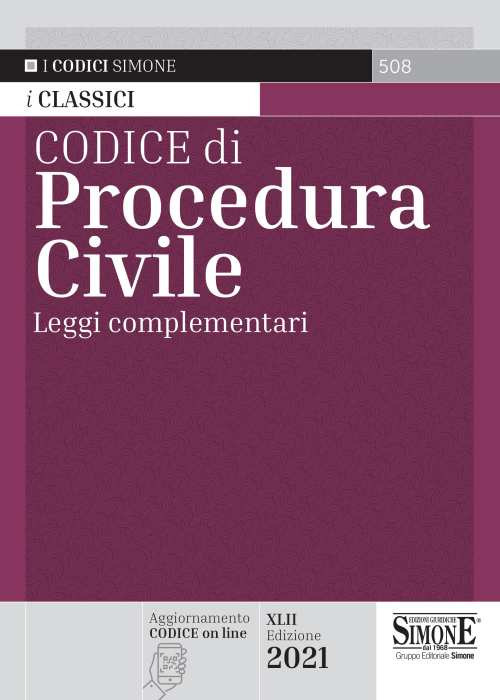 Codice di procedura civile. Leggi complementari