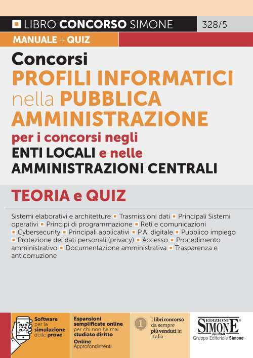 Concorsi profili informatici nella Pubblica Amministrazione. Con espansione online. Con software di simulazione