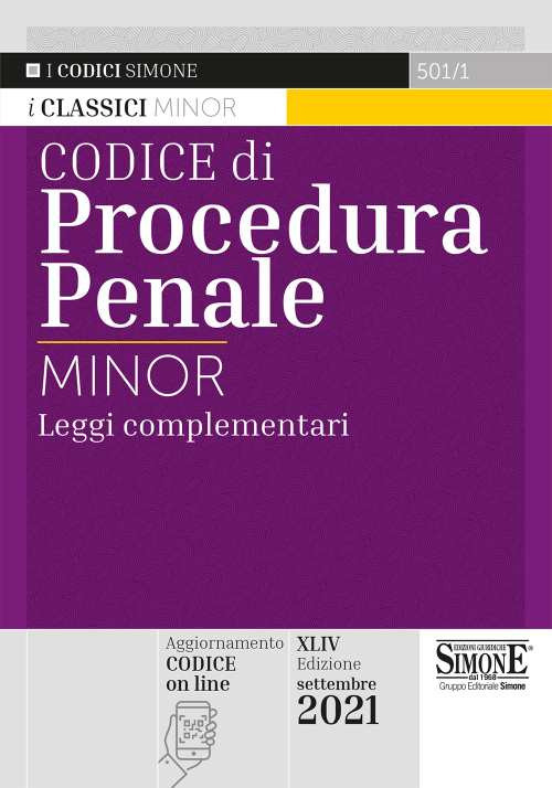 Codice di procedura penale e leggi complementari. Ediz. minor