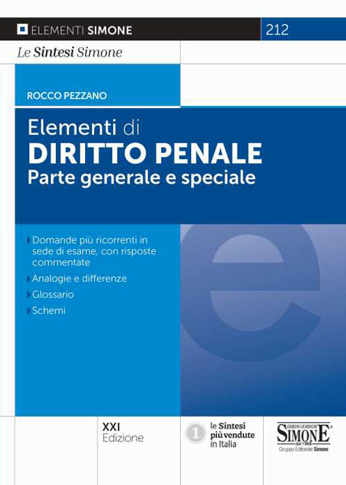 Elementi di diritto penale. Parte generale e parte speciale