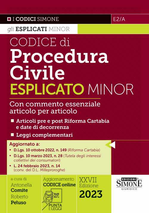 Codice di procedura civile esplicato. Ediz. minor. Con QR-Code