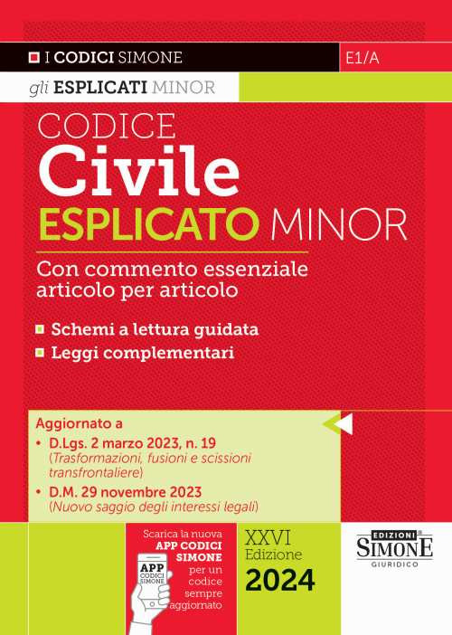 Codice civile esplicato. Ediz. minor. Con app