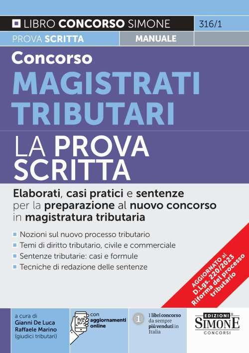 Concorso magistrati tributari. La prova scritta. Con aggiornamento online