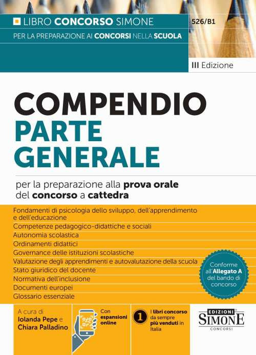 Compendio parte generale per la preparazione alla prova orale del concorso a cattedra