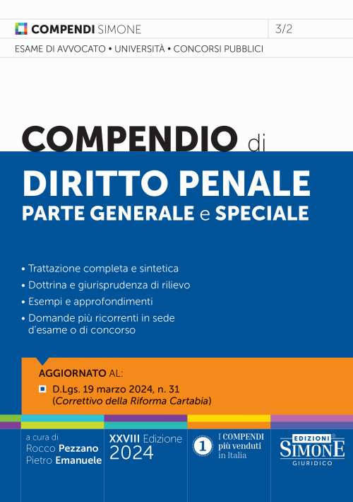 Compendio di diritto penale. Parte generale e speciale