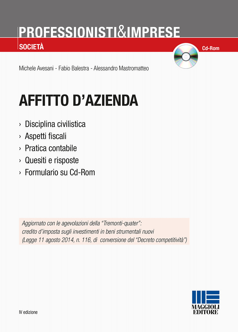 Affitto d'azienda. Con CD-ROM