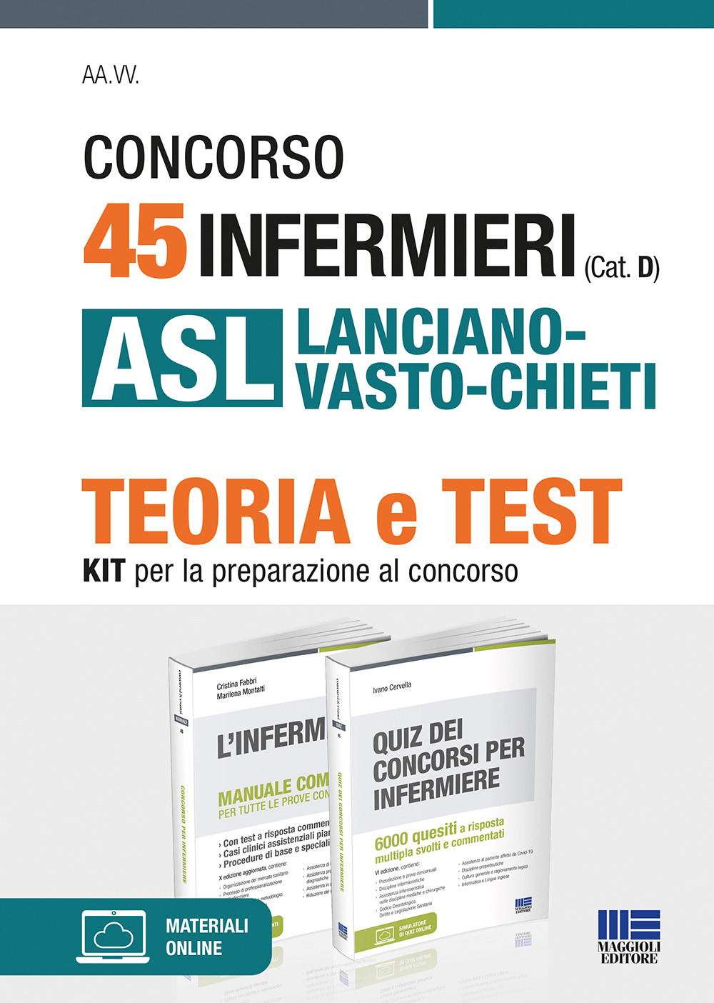 Concorso 45 infermieri (Cat. D) ASL Lanciano-Vasto-Chieti. Kit per la preparazione al concorso. Con software di simulazione