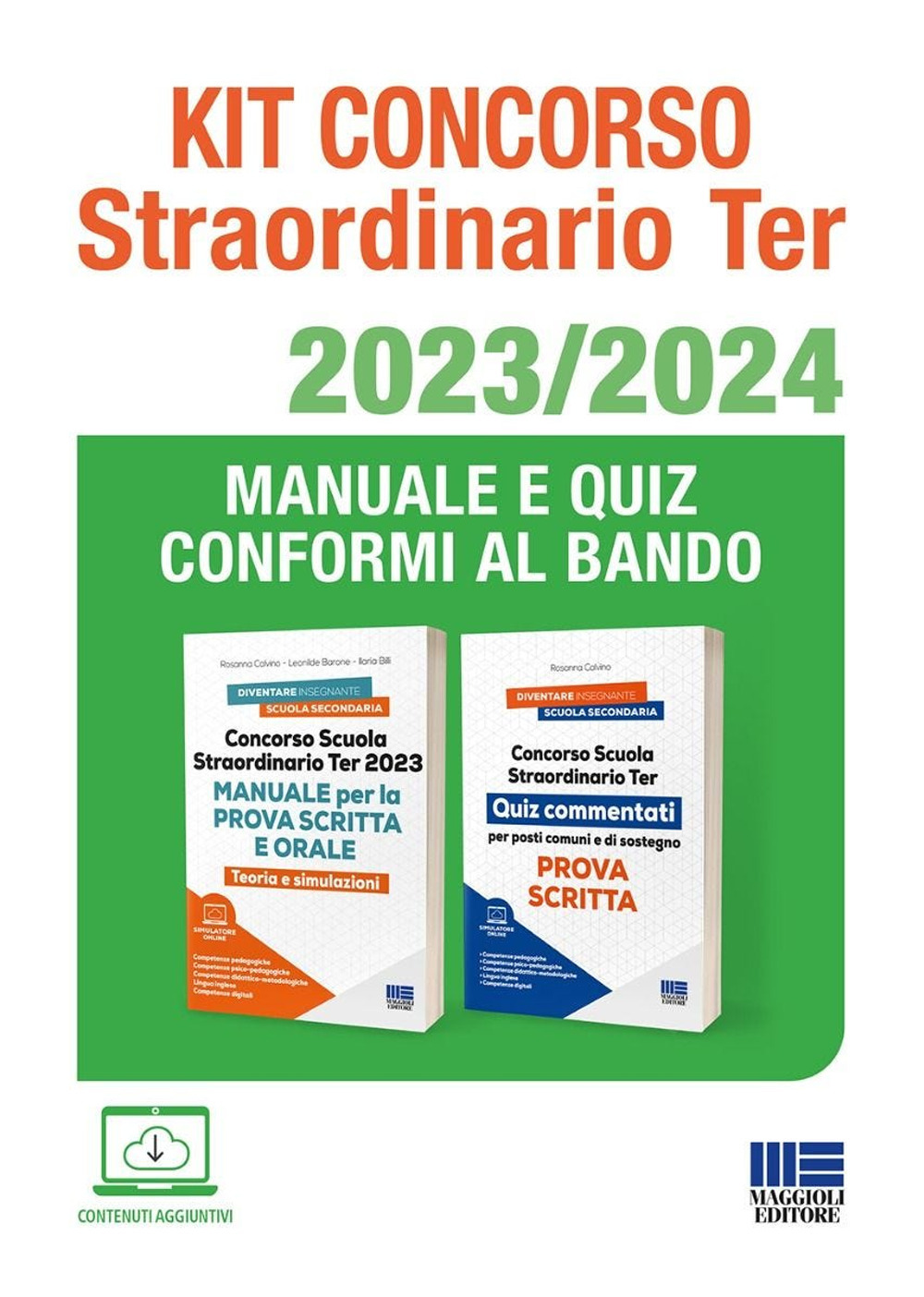 Kit concorso straordinario ter 2023/2024. Manuale e quiz conformi al bando. Con simulatore di quiz