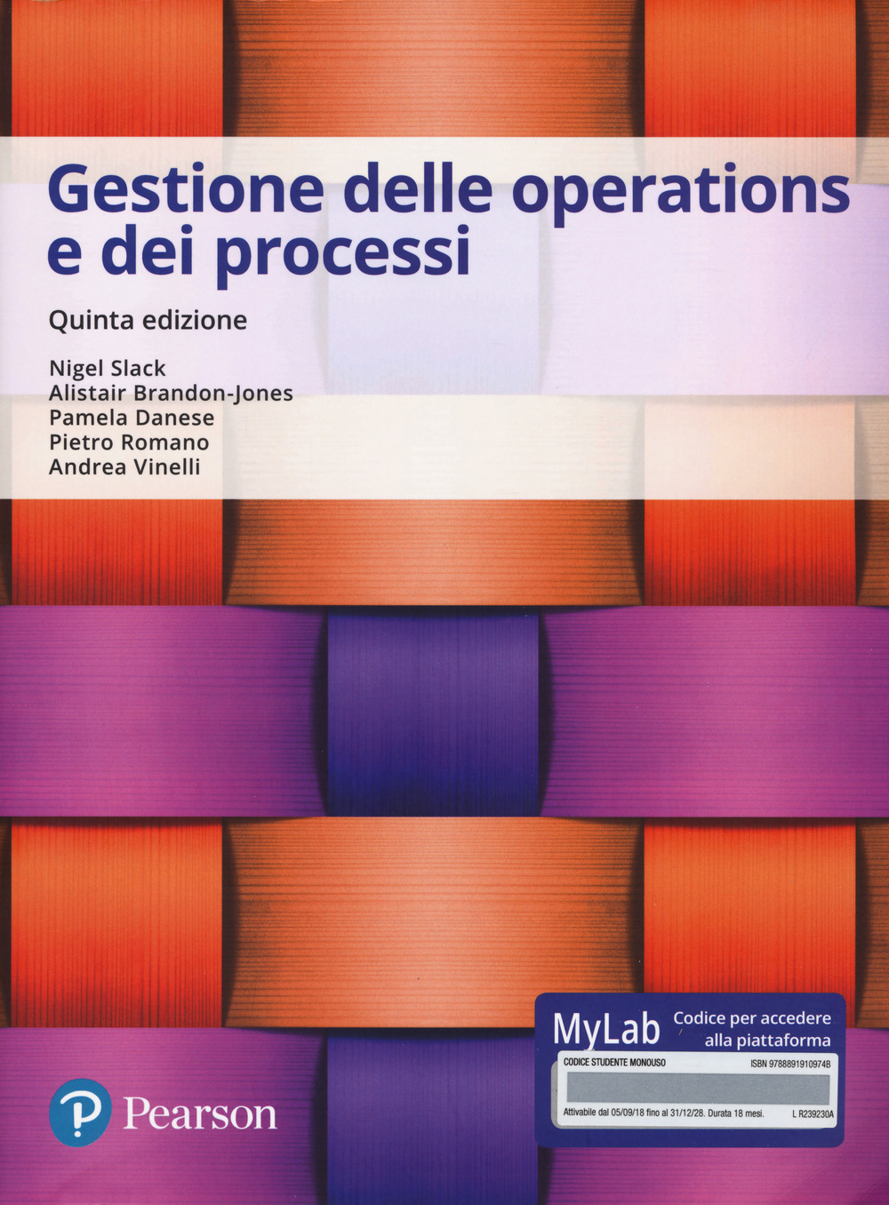 Gestione delle operations e dei processi. Ediz. Mylab. Con Contenuto digitale per accesso online