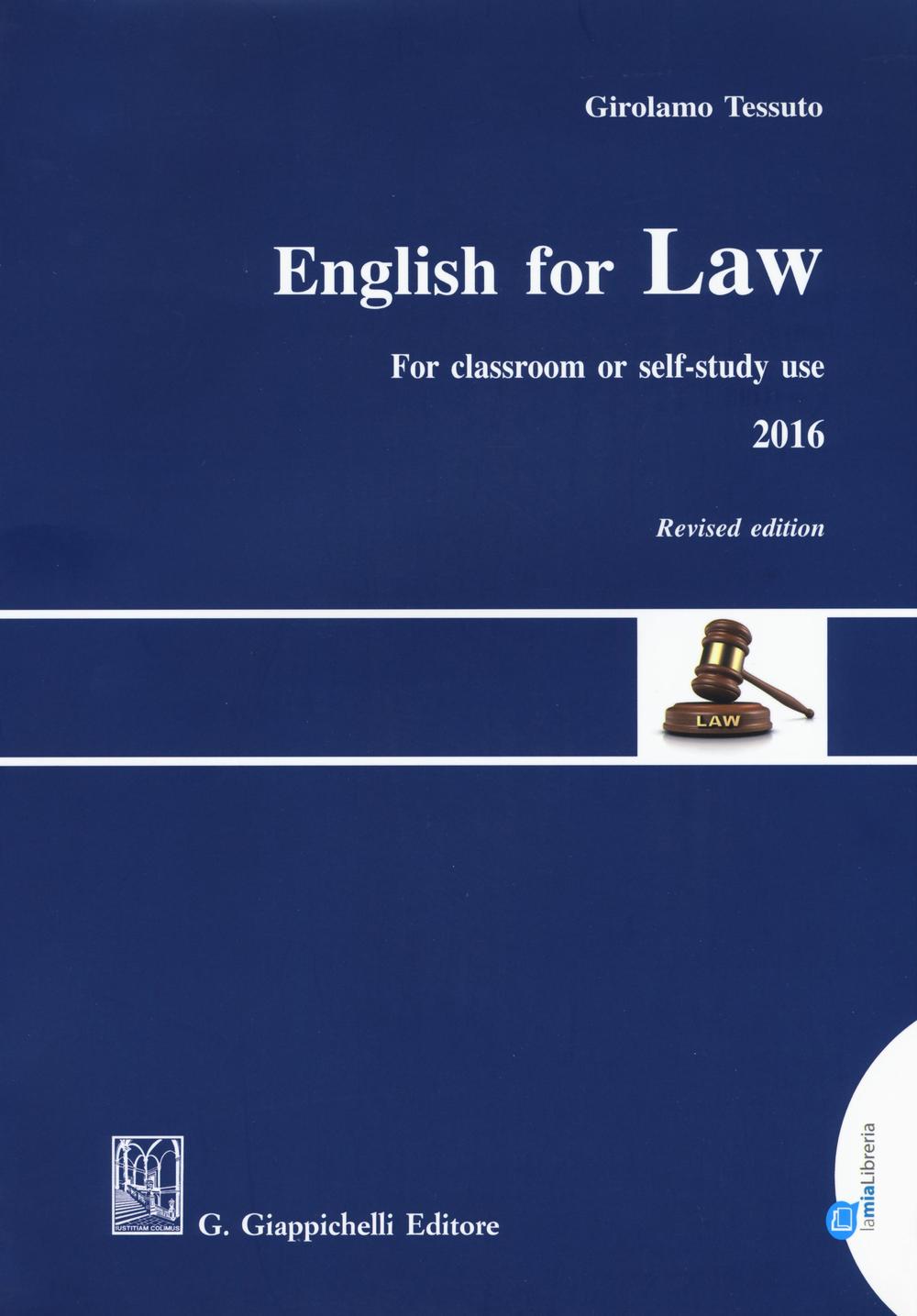 English for law. For classroom or self-study use 2016