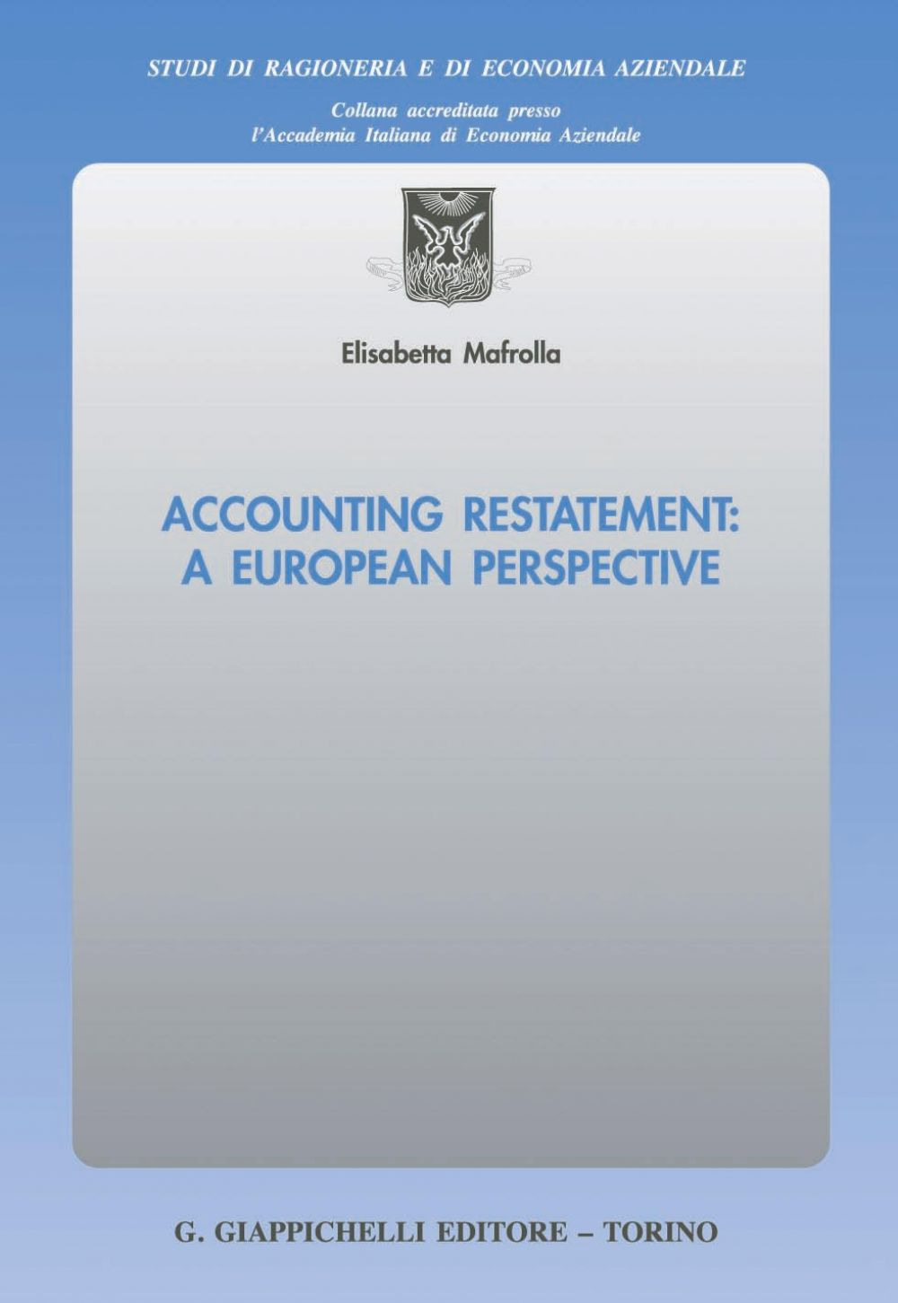 Accounting restatement: a European perspective