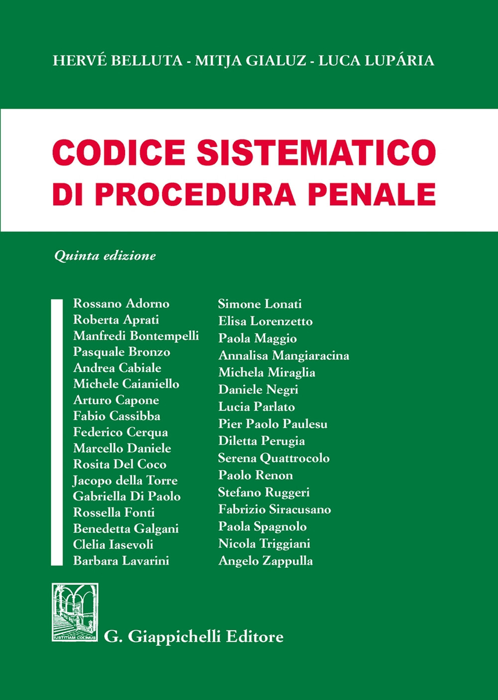 Codice sistematico di procedura penale