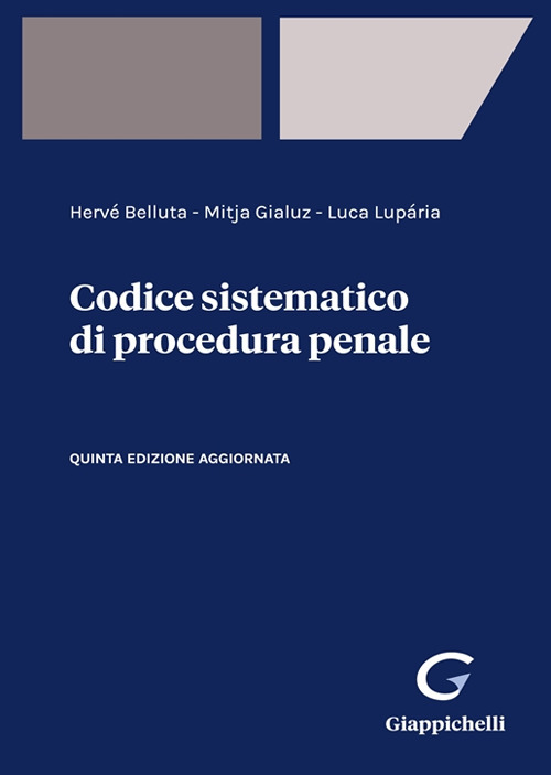 Codice sistematico di procedura penale