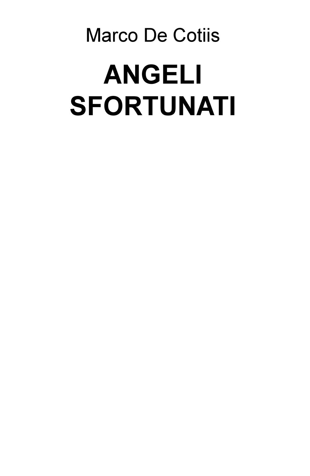 Angeli sfortunati