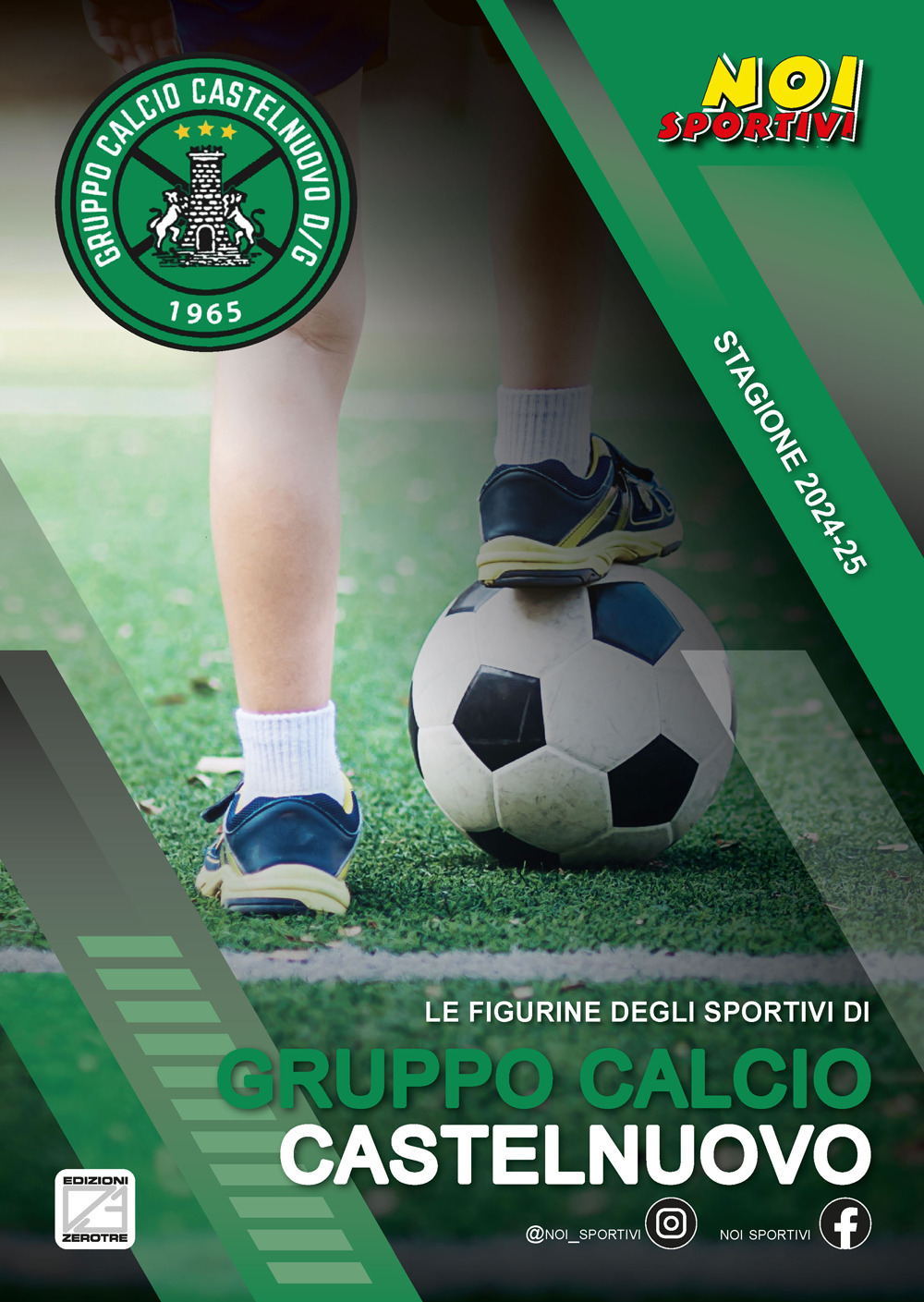 Gruppo Calcio Castelnuovo. Album con figurine stampate direttamente sulle pagine