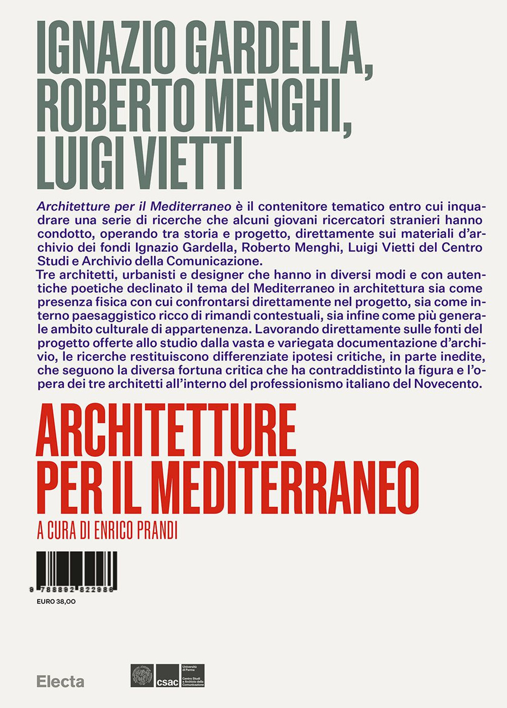 Ignazio Gardella, Roberto Menghi, Luigi Vietti. Architetture per il Mediterraneo. Ediz. illustrata