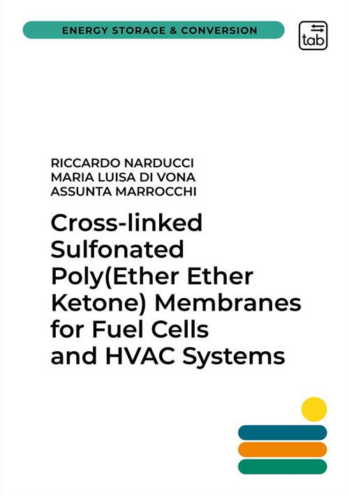 Cross-linked sulfonated poly (ether ether ketone) membranes for fuel cells and HVAC systems