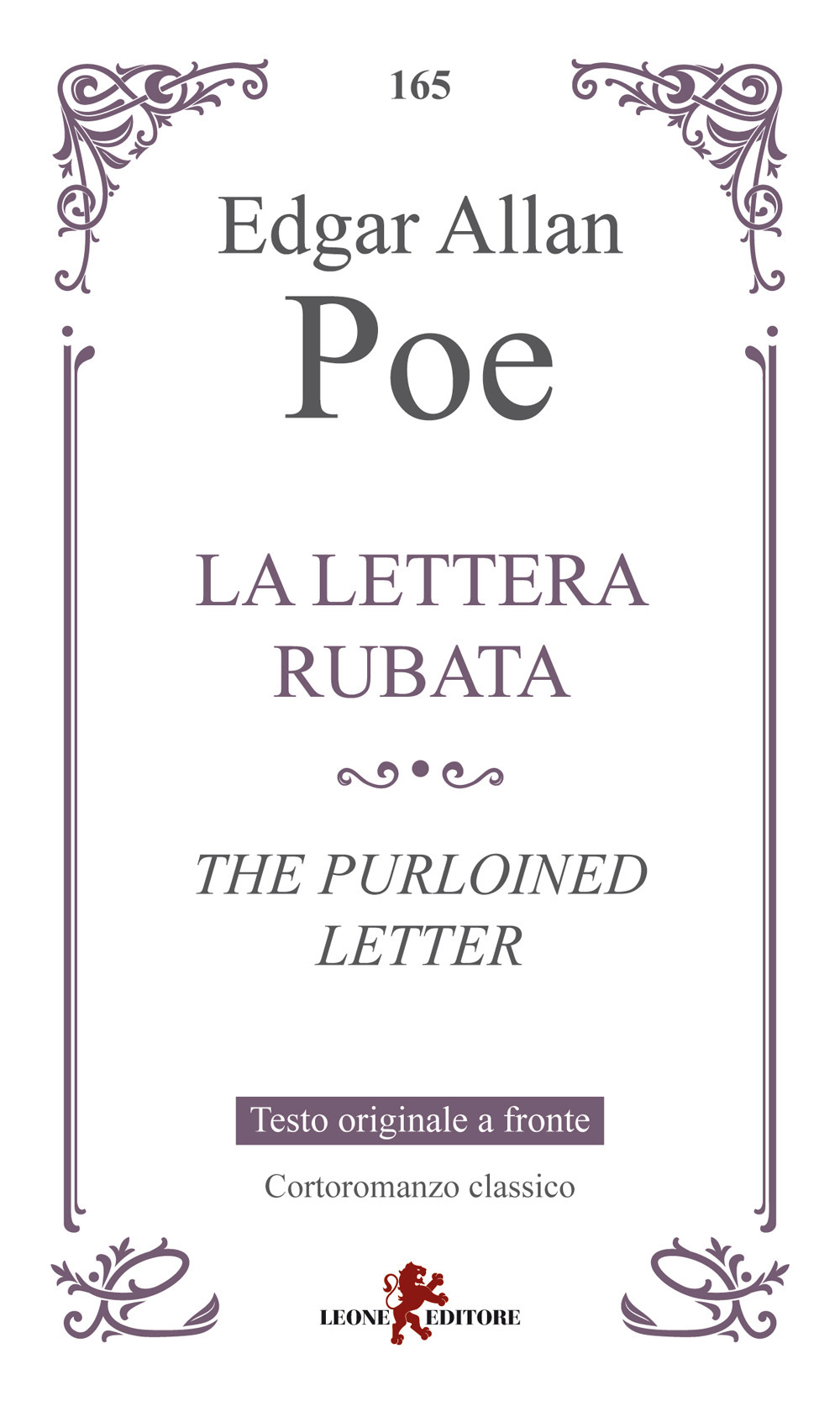 La lettera rubata-The purloined letter. Testo inglese a fronte