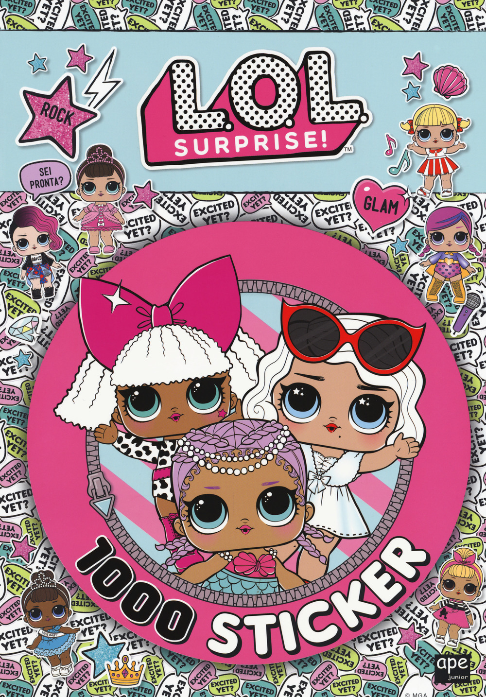 1000 sticker. L.O.L. Surprise! Con adesivi