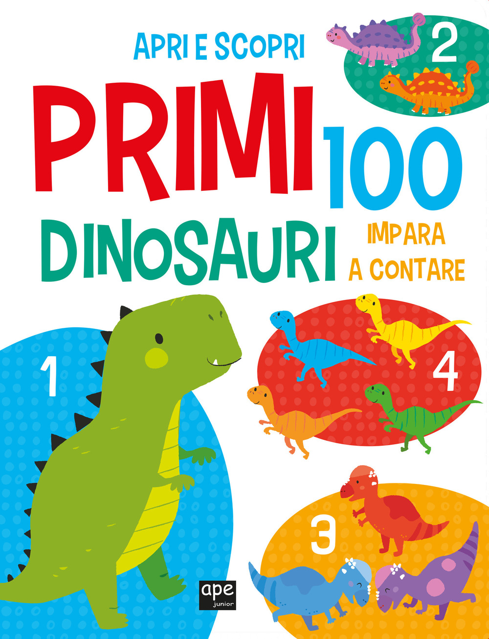 Primi 100 dinosauri. Italiano e inglese. Ediz. a colori