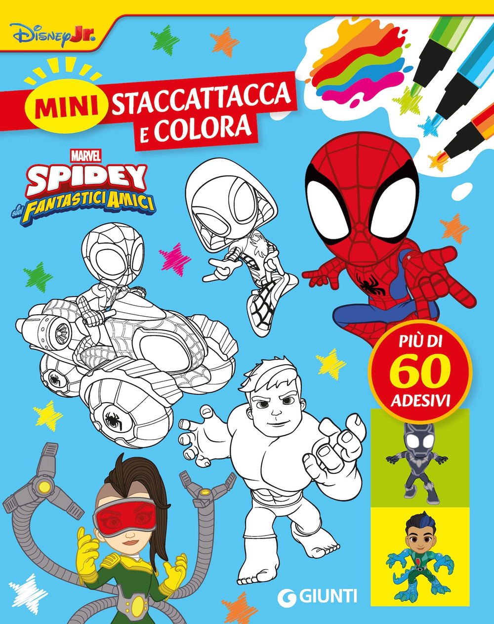 Spidey e i suoi fantastici amici. Mini staccattacca & colora. Con adesivi. Ediz. a colori