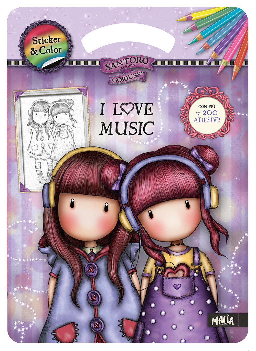 I love music. Sticker & color. Gorjuss. Ediz. a colori