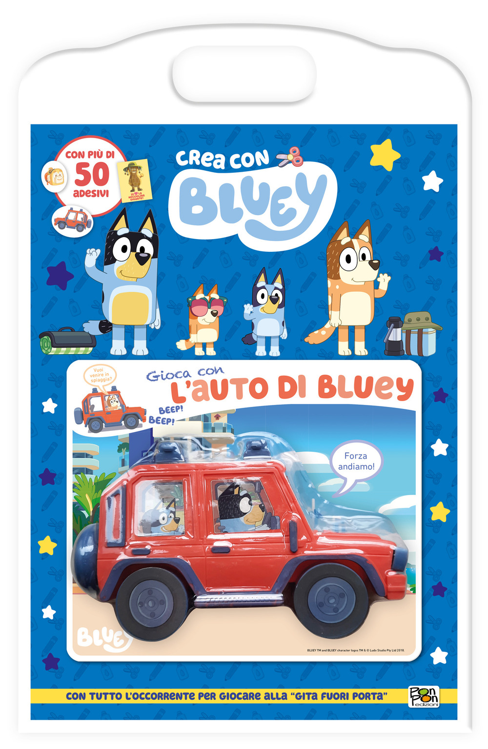 Gioca con l'auto di Bluey. Crea con Bluey. Ediz. a colori