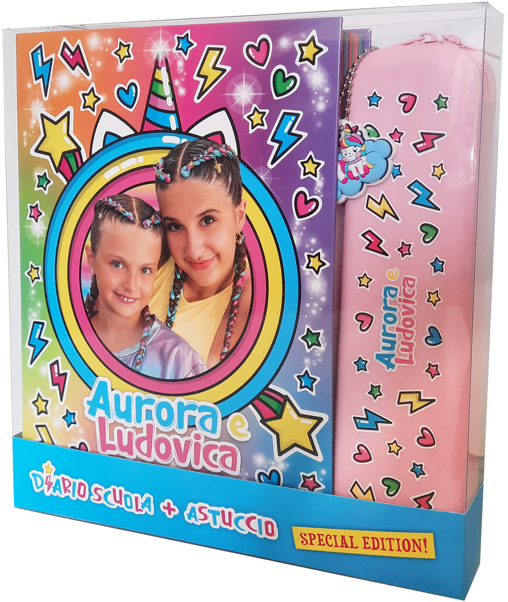Aurora e Ludovica. Set scuola diario e astuccio. Ediz. a colori. Con astuccio