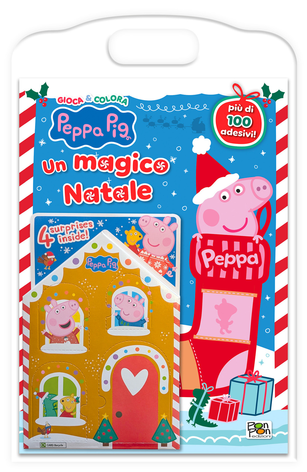 Un magico Natale. Activity con gadget. Peppa Pig. Con adesivi. Ediz. a colori. Con casetta di Natale con sorprese