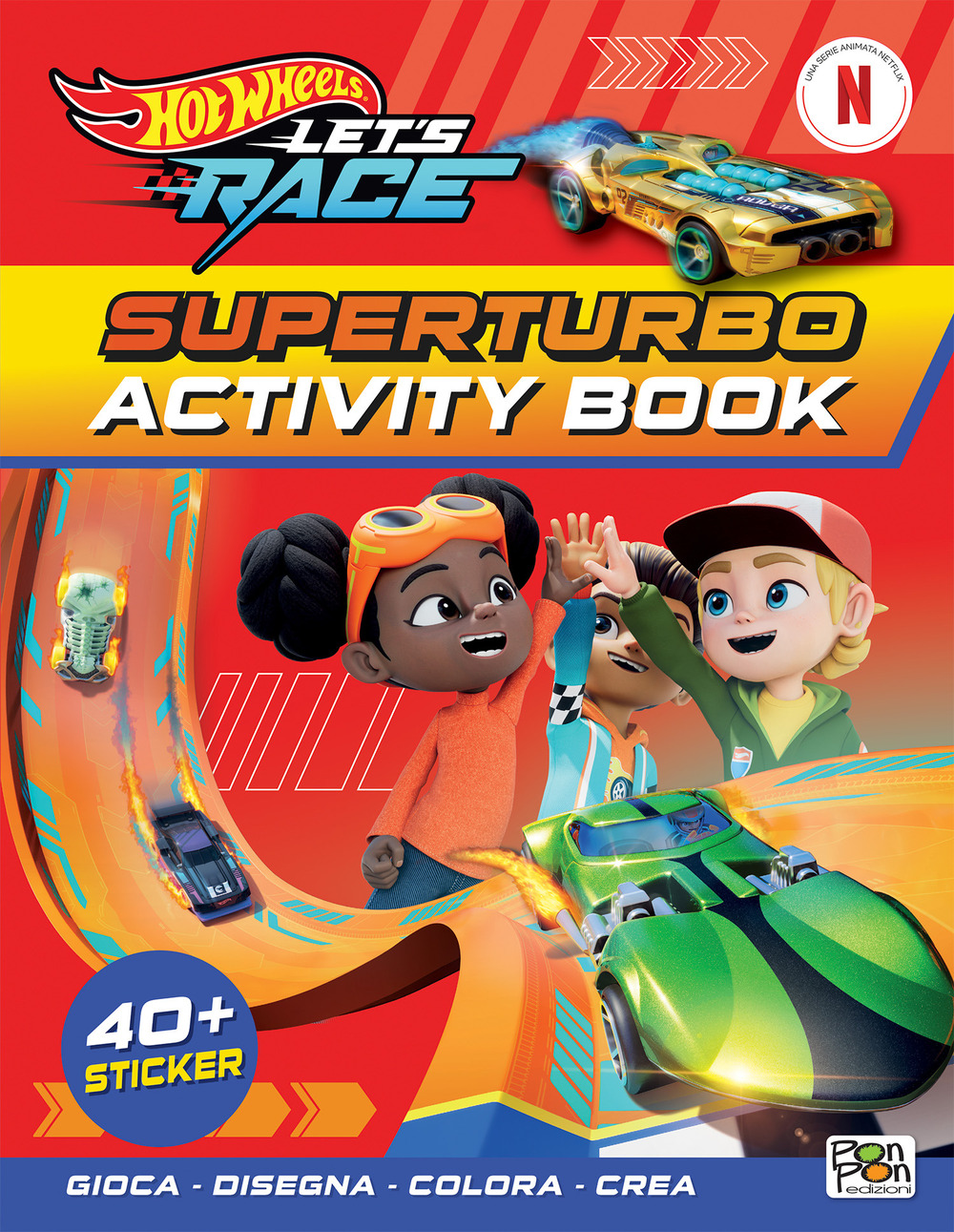 Superturbo. Hot Wheels Let's race. Activity book. Con adesivi. Ediz. a colori