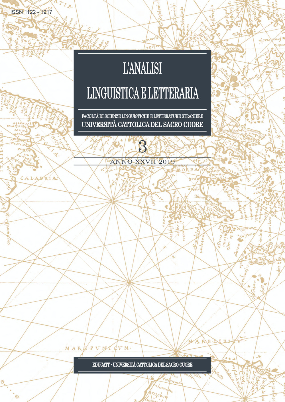 L'analisi linguistica e letteraria (2019). Vol. 3