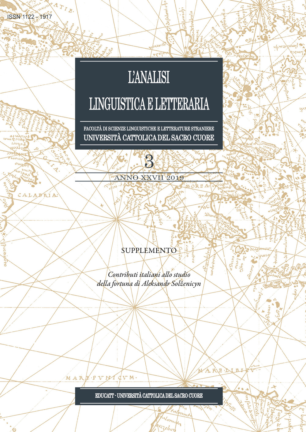 L'analisi linguistica e letteraria. Supplemento al vol. 3 (2019)